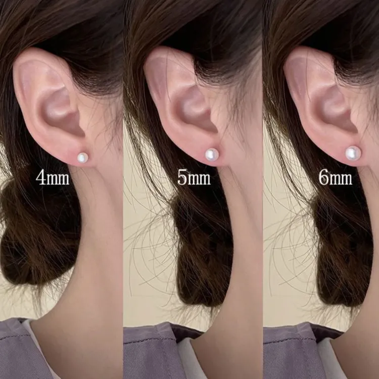 合金耳饰 小巧养耳洞珠珠耳钉女养耳耳环韩代fever施家同款耳饰