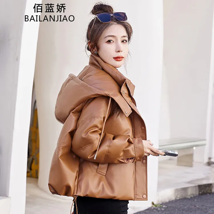 免洗羽绒服女短款2025冬季女装新款小个子时尚高端白鸭绒加厚外套