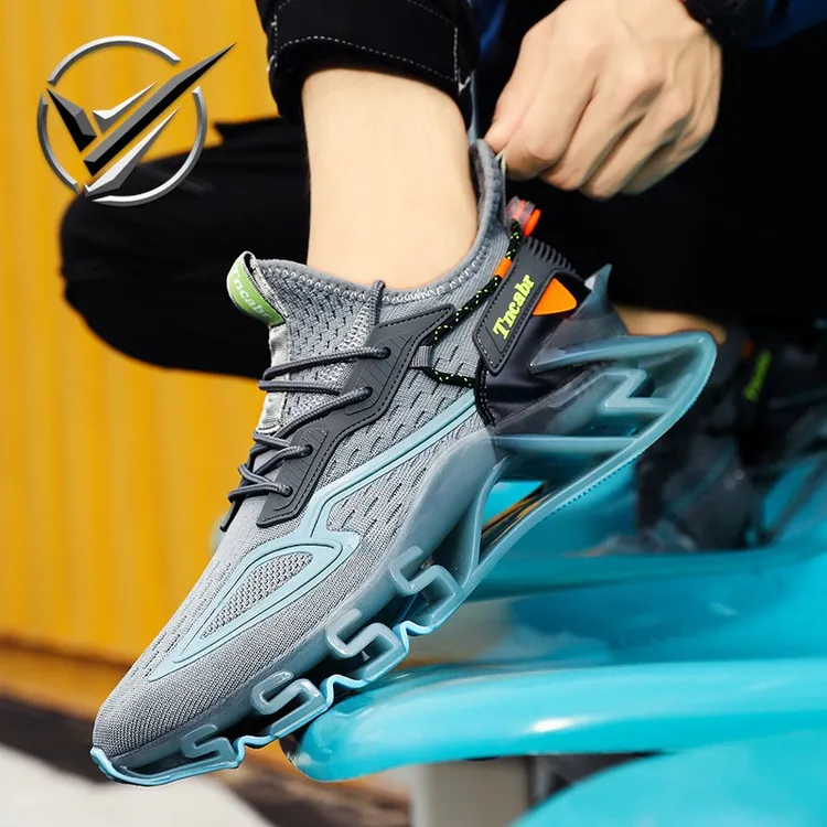 2025夏季新款男鞋休闲跑步运动鞋男减震潮流学生增高大码刀锋跑鞋