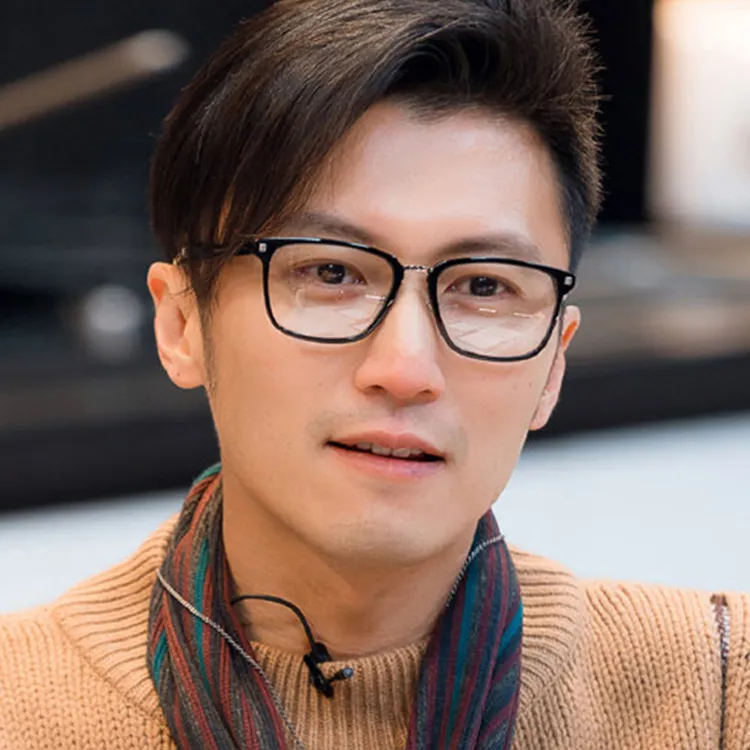 谢霆锋同款平光眼镜男板材黑框防蓝光辐射可配近视变色成品光学镜