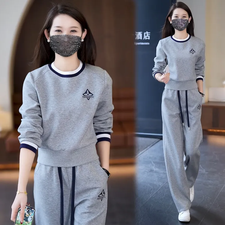 时尚休闲运动服套装女气质春秋新款洋气减龄网红洋气炸街女装