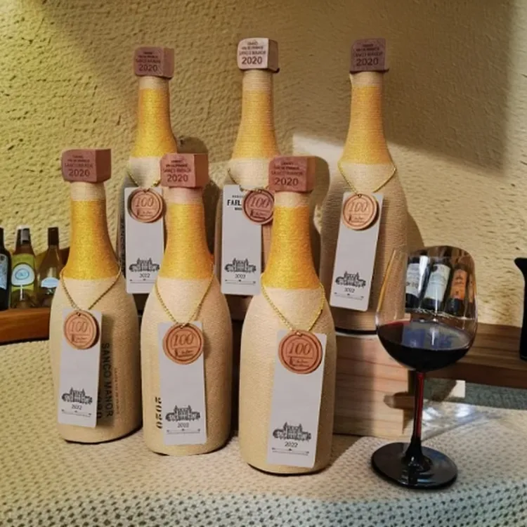 限量版珍藏麻绳干红葡萄酒法国进口优质红酒15度750ml*6瓶整箱清