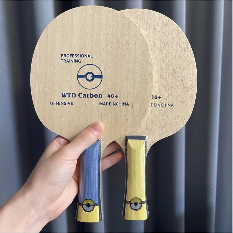 24年新定制小黄人联名乒乓球拍底板内置碳素儿童训练拍初学者球馆