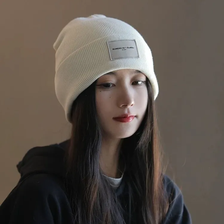 2025新款毛线帽女秋冬季韩版百搭针织帽加厚保暖显脸小帽女月子帽