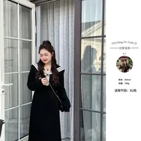 楠序源子【心动狙击】微胖女装 2025秋季宽松连衣裙女YZ30310