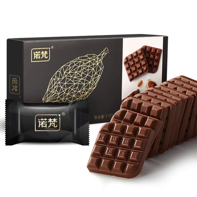 诺梵原味巧克力薄片礼盒装送女友零食品生日礼物糖果