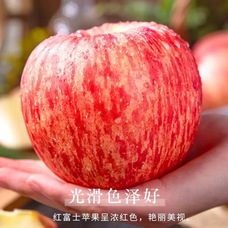 山东烟台红富士苹果脆甜可口