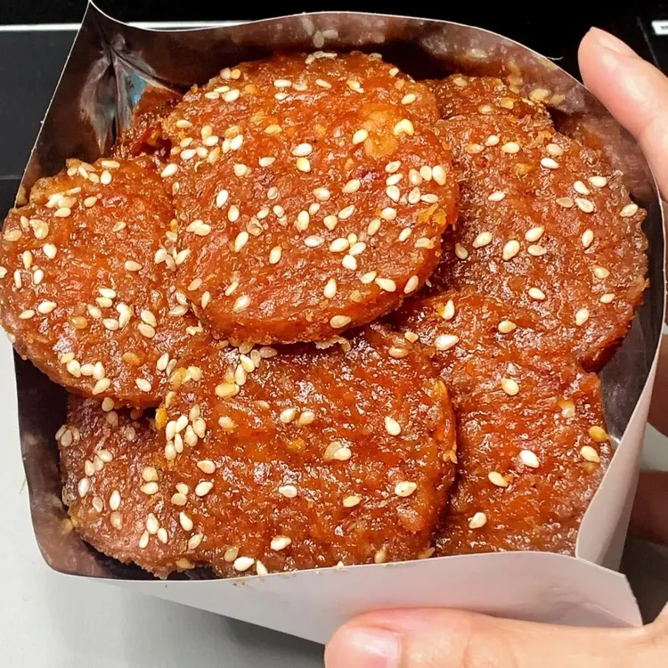 高蛋白肉脯蜜汁潮汕风味金钱猪肉脯手工鲜烤独立包装休闲休闲零食