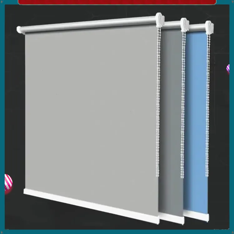 免打孔防水防晒百叶窗厨房卫生间卧室遮阳隔热卷帘升降窗帘卷拉式