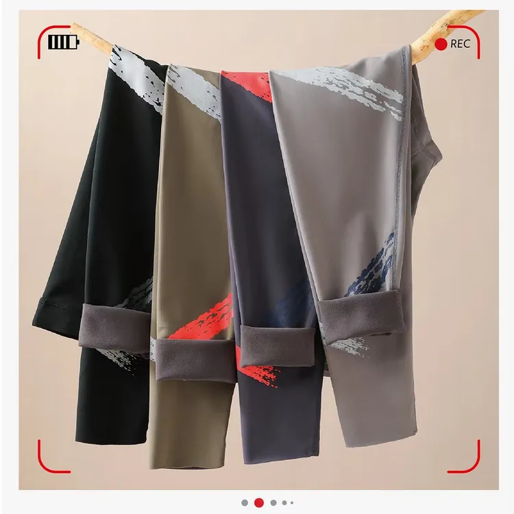 鸟巢太空舱男士芭比裤二合一免穿内裤修身显瘦保暖裤