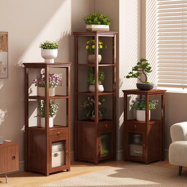 花架置物架客厅落地式2024新款阳台多层花盆架室内转角绿萝摆放架