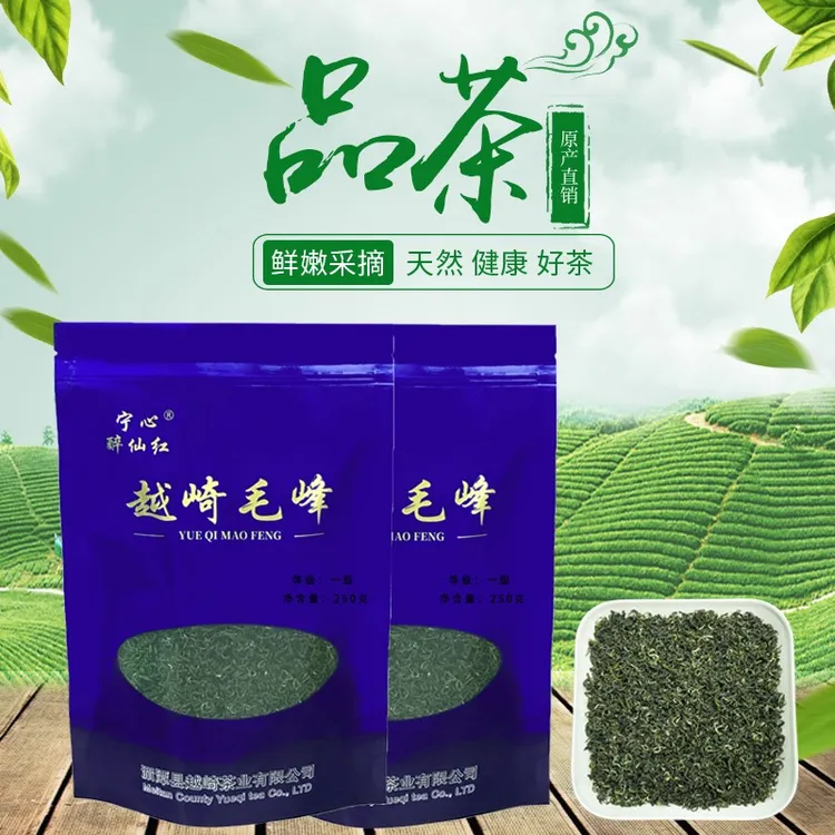 【越崎毛峰】贵州高山云雾绿茶 浓香型 板栗香 01