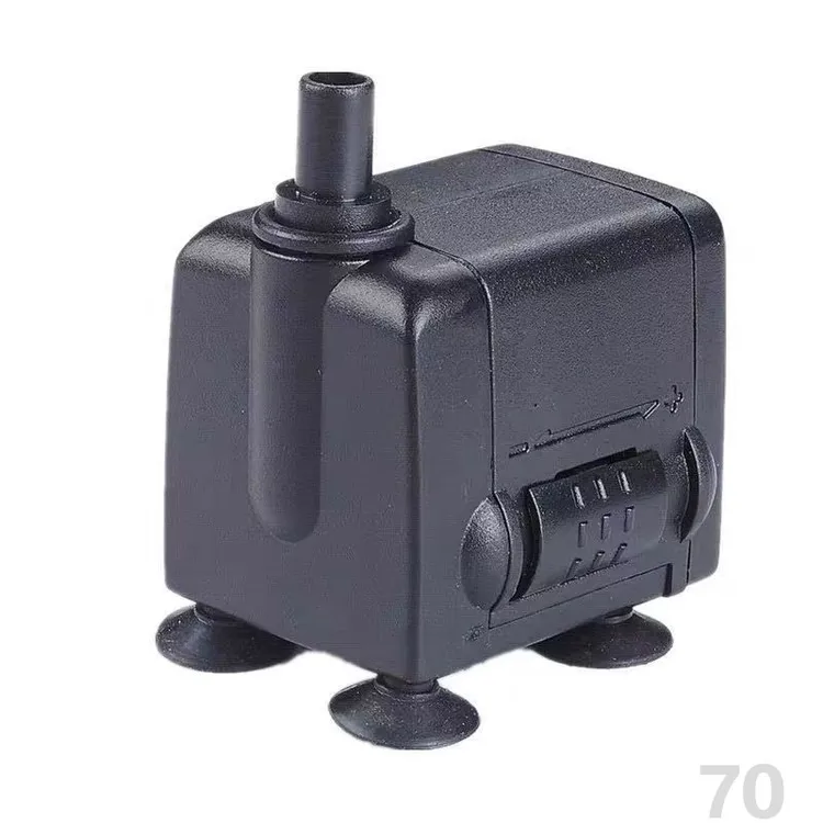 假山流风水轮鱼缸静音3小水泵喷泉盆景抽换水器5马达电机过滤器