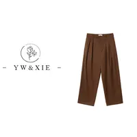 YW&XIE 秋冬直筒显瘦宽松长裤垂感加厚阔腿裤C9186-2-149
