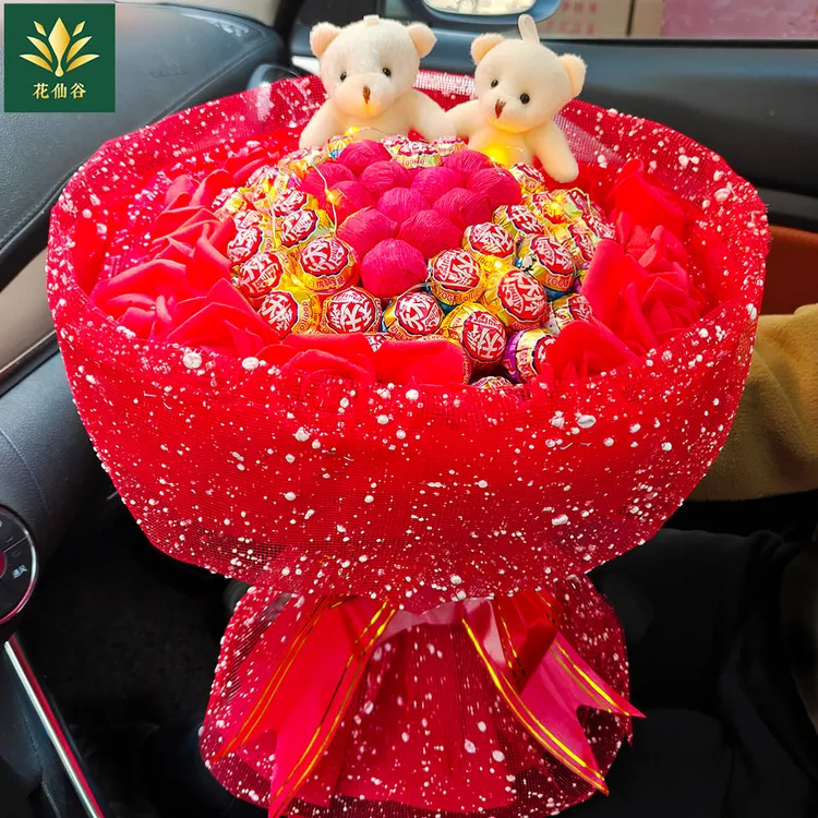 棒棒糖玫瑰花束成品节日生日创意礼物送女友老婆闺蜜女儿生日礼物