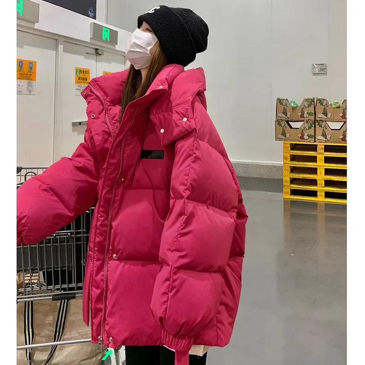 2024新款冬季韩版百搭羽绒棉衣加厚小个子宽松面包服棉袄棉服