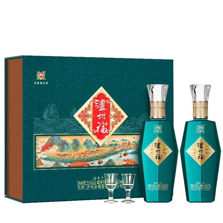 LUZHOU/泸州泸州福 福香千里 浓香型白酒礼盒整箱52度500