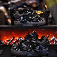 原创新款【黑悟空】系列男女同款厚底增高轻软潮鞋面包鞋平底鞋潮流