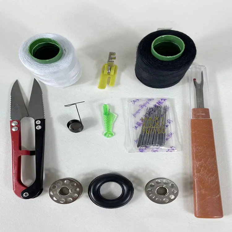 家用老式脚蹬缝纫机11件套商品图