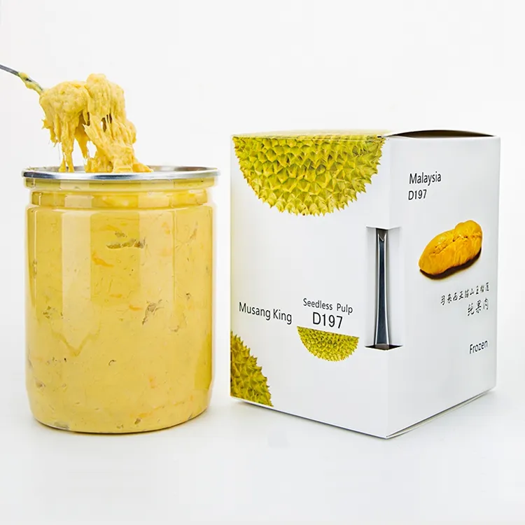 【榴芝翼】马来西亚猫山王榴莲纯果肉冷冻树上熟榴莲泥无核400g甜糯商品图