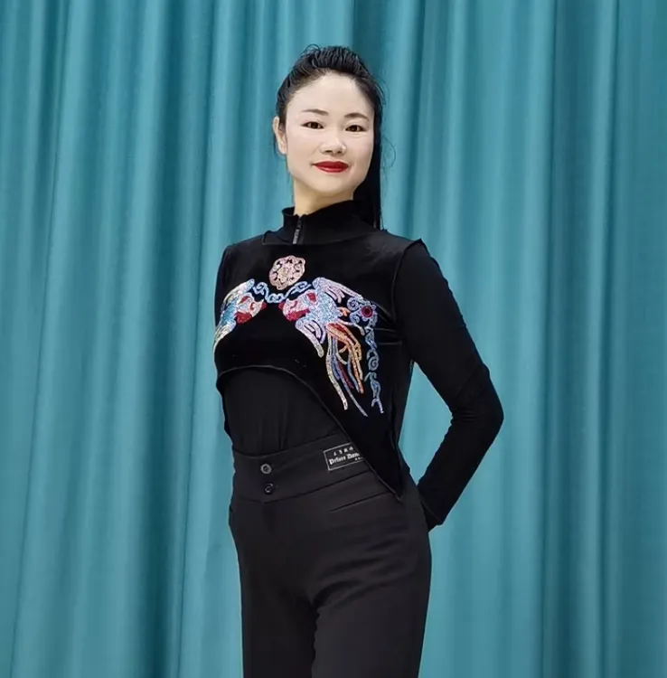 重工烫钻凤凰马甲