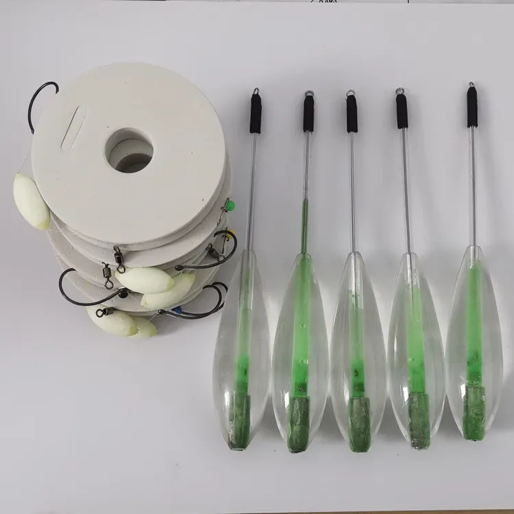 泥鳅钓组夜光加铅缓沉助投器路亚助投器套装风筝线组新品