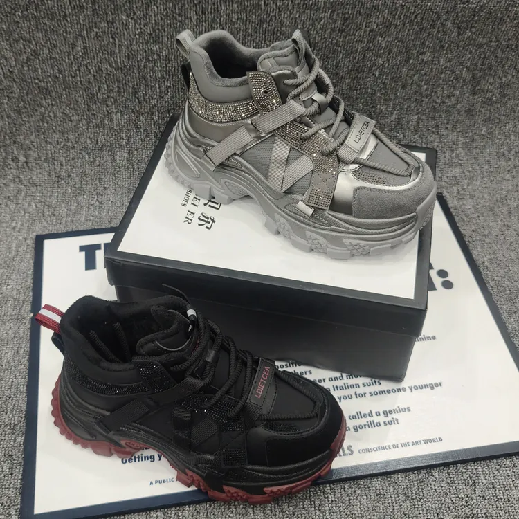 时尚休闲潮流老爹棉鞋