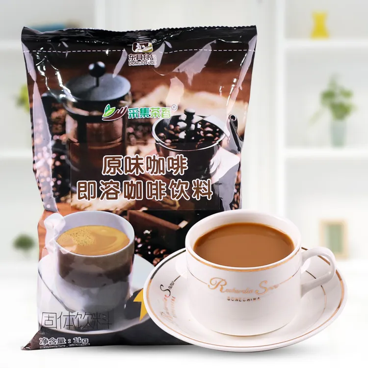 1000g三合一速溶原味咖啡粉 炭烧醇厚拿铁奶香浓卡布奇若蓝山咖啡