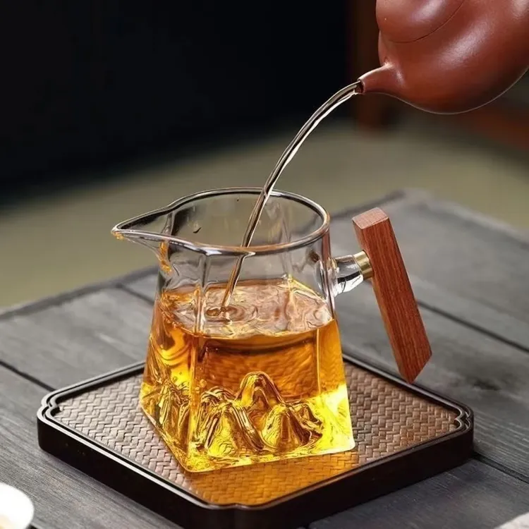 公道杯玻璃高档2024新款茶滤网一体分茶器小青柑专用泡茶壶茶具