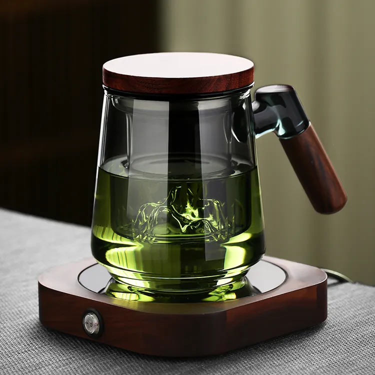 泡茶杯茶水分离男士办公室茶道喝茶杯子个人专用日式玻璃高档水杯