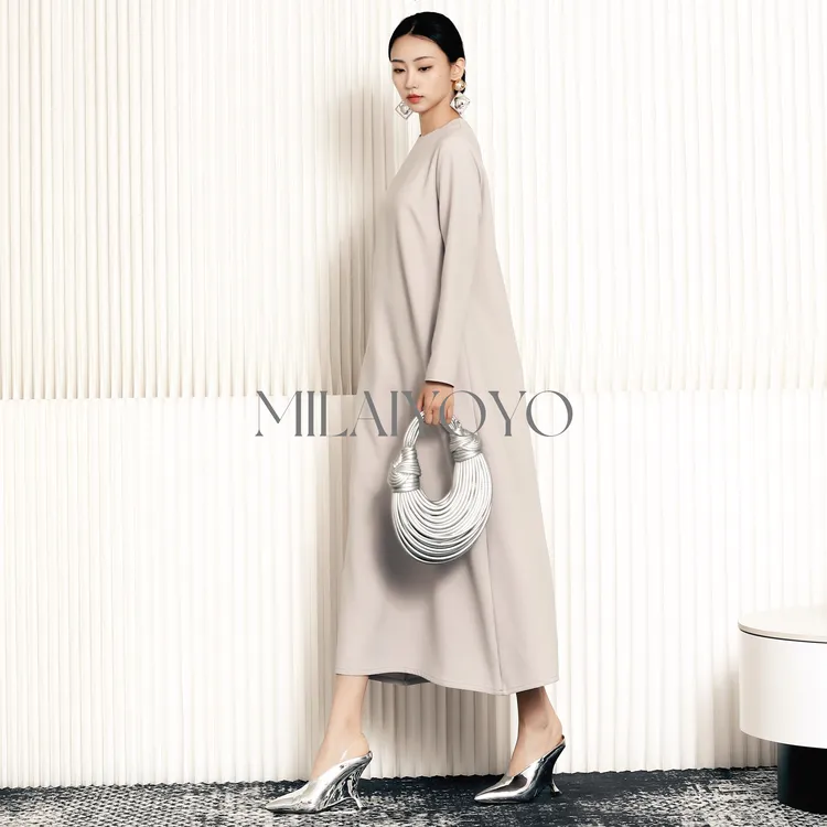 芈莱尤优—新款月光恋人极简百搭连衣裙L24-5201