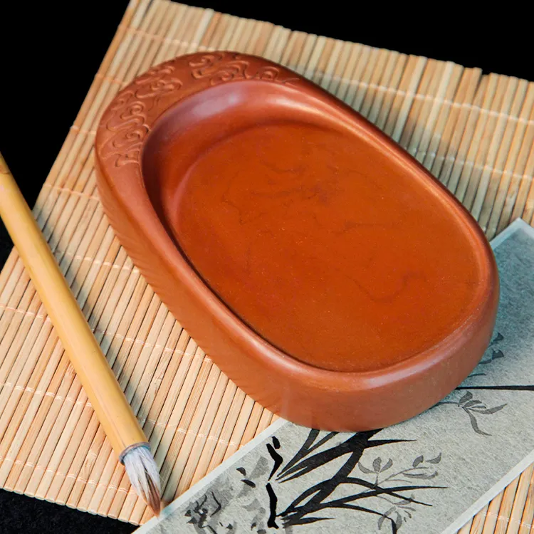 绛州祥云砚绛州澄泥砚文房四宝中的砚采用古法柴烧大师手作实用砚