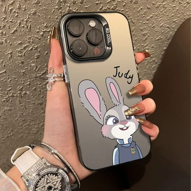 朱迪尼克适用苹果16promax手机壳新款苹果15情侣iPhone13防摔彩银