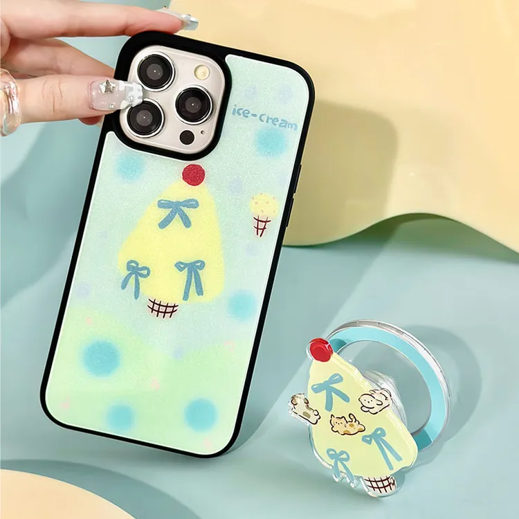 冰激凌 适用苹果16promax/15pro磁吸磨砂防摔ins卡通可爱网红女款