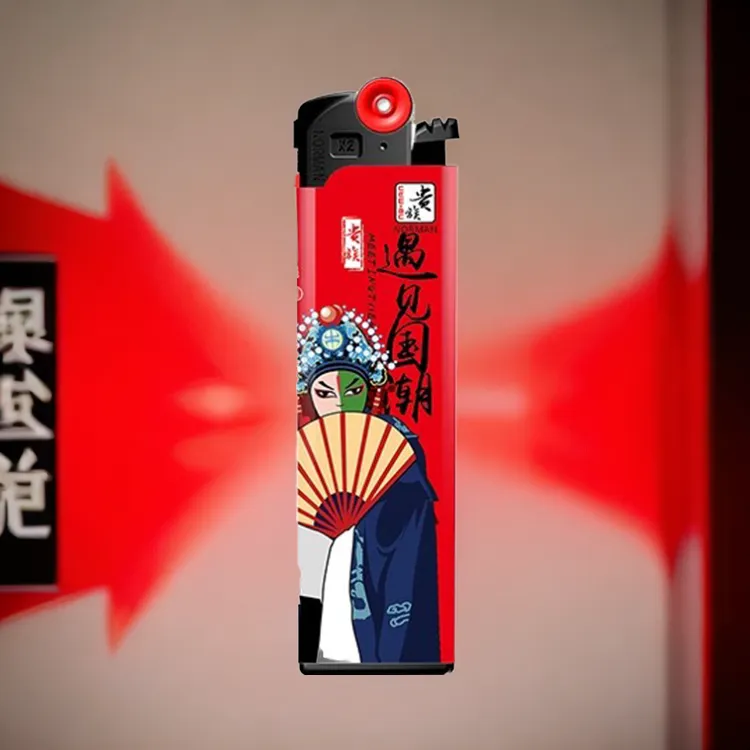 诺曼贵族砂轮式打火机充气家用滑轮火石轮高品质齿轮国潮创意个性