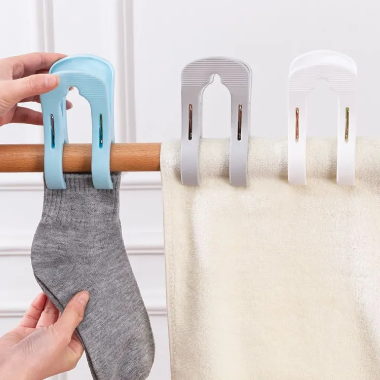 晒被子大夹子无痕防跑大号塑料夹固定器晾晒衣服夹子晾被子棉被夹