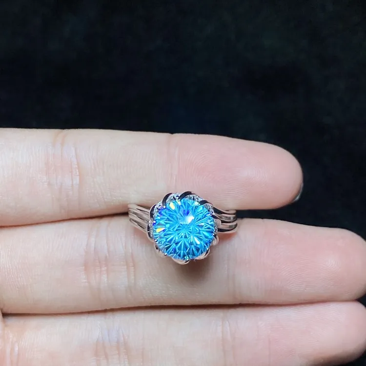 925银合成锆石戒指 V25734-S-S925银镶嵌锆石戒指-9.5mm(甄选)