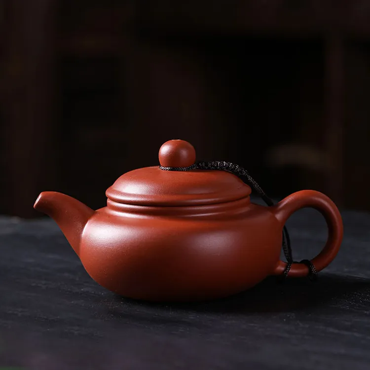 紫砂壶朱泥茶壶手工家用原矿功夫茶具石瓢仿古西施壶过滤冲泡茶壶