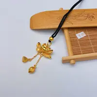 合金吊坠 古法精工立体实心两世欢吊坠 