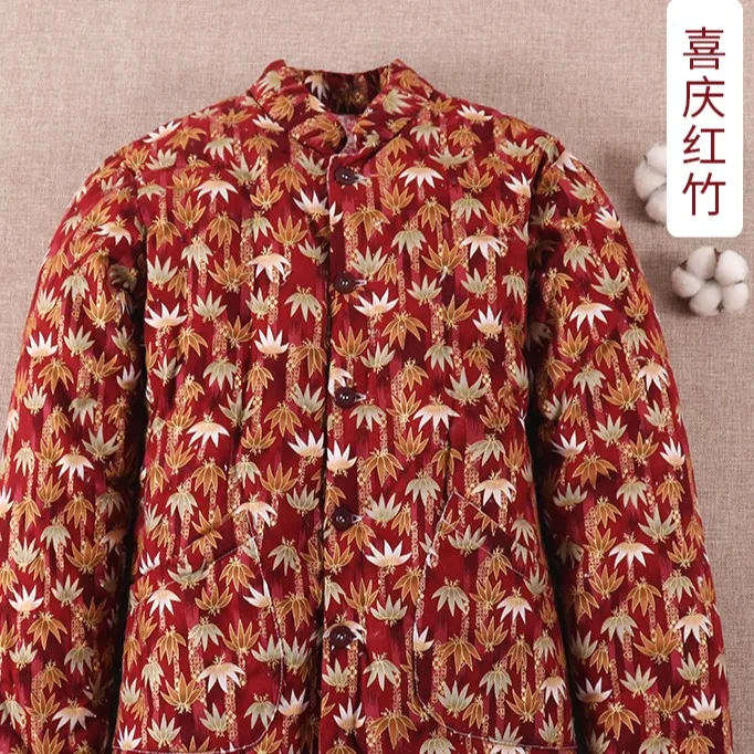 棉花棉袄外套过冬加厚保暖外套竹子女款手工纯棉花棉袄冬季必备
