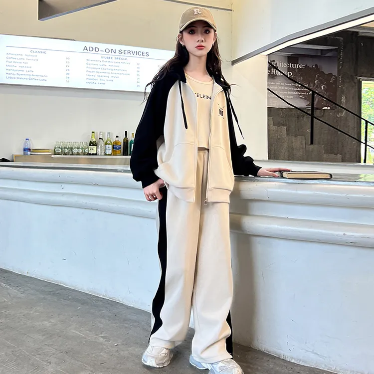 女童套装春装2025新款儿童洋气初中学生大童12春秋女孩子15岁衣服