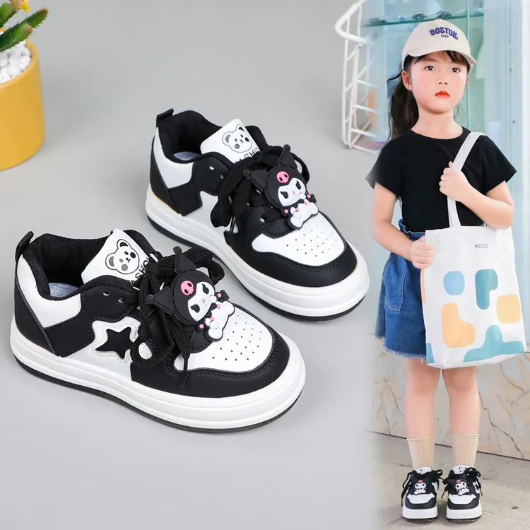 女童运动鞋2025新款儿童板鞋中大童卡通库洛米休闲鞋潮牌女童鞋子