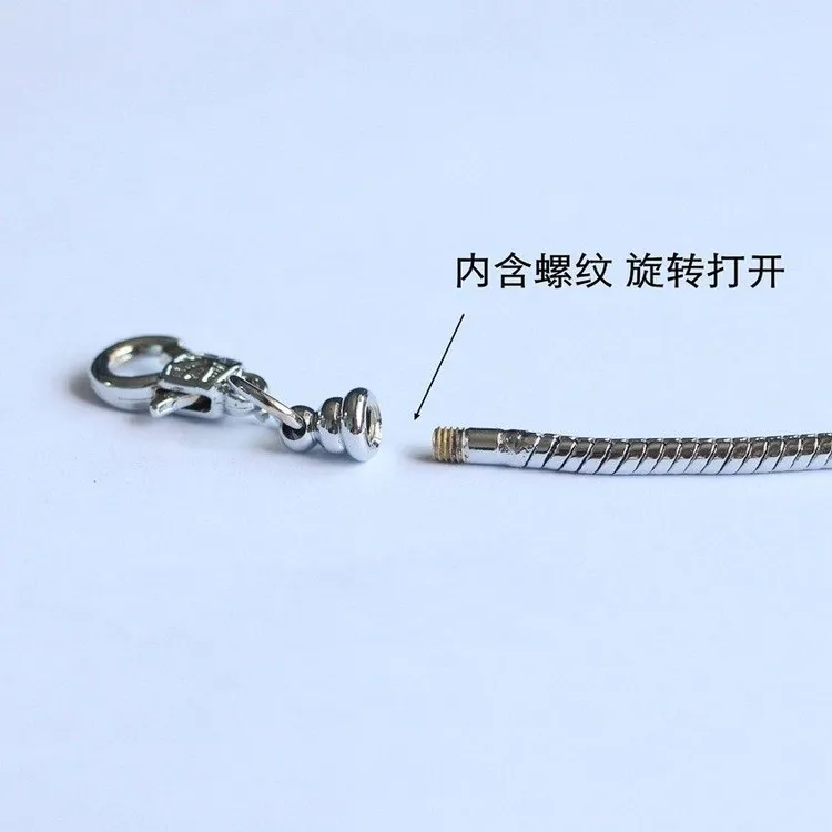 DIY手工珠串合金链子单镯皮绳
