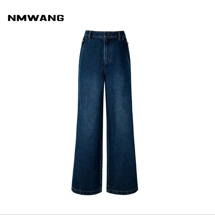 【可可专享】】NMWANG牛魔王XH3C075侧骨拉链复古直筒裤