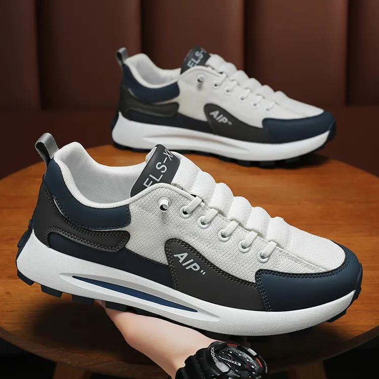 鞋子男2025新款男士青少年休闲百搭网面透气潮鞋软底防滑跑步鞋子