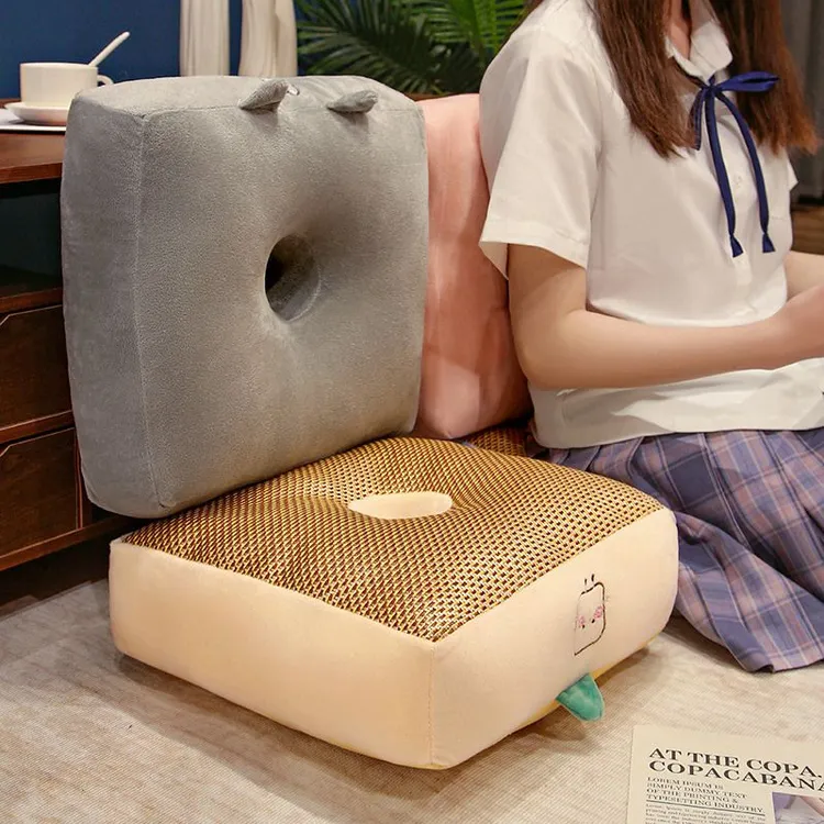 夏季坐垫屁垫凉席增高加厚椅子垫学生办公室汽车久坐屁股垫子座垫