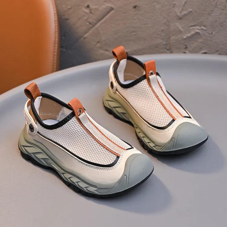 夏季田园风女男透气运动鞋软底飞织男鞋网面童鞋休闲鞋
