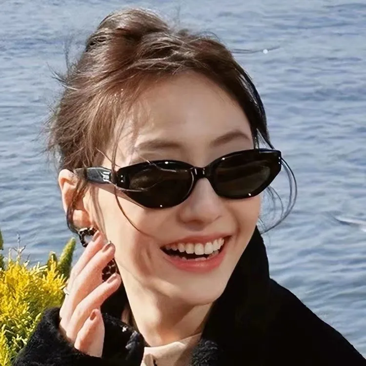 2024年新款GM猫眼墨镜太阳镜女防紫外线开车旅游眼镜网红个性时尚