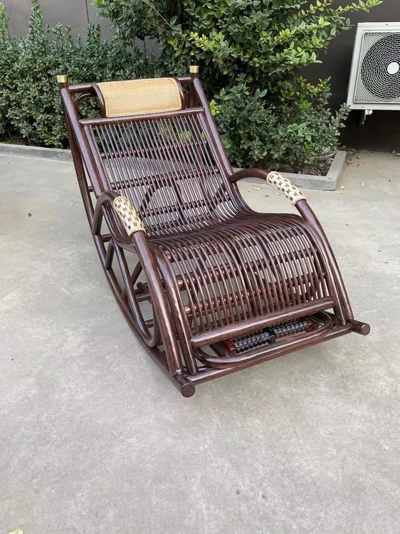 丰川藤艺丰川藤艺 天然真藤排条沙滩摇椅