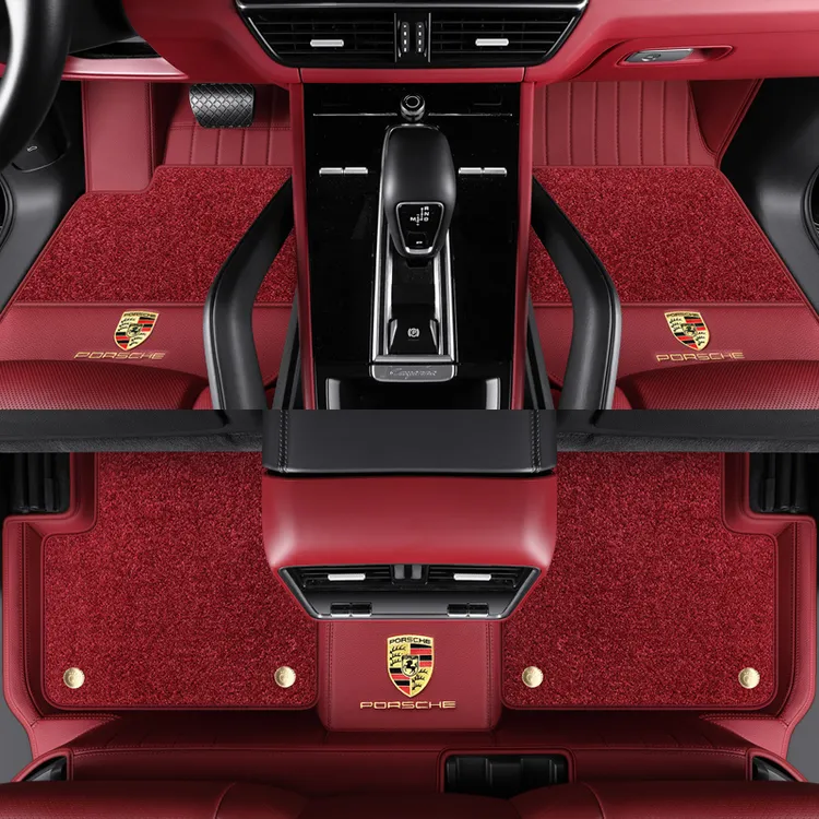 保时捷卡宴macan帕拉梅拉专用脚垫全包真皮高端2025/2026新款全套